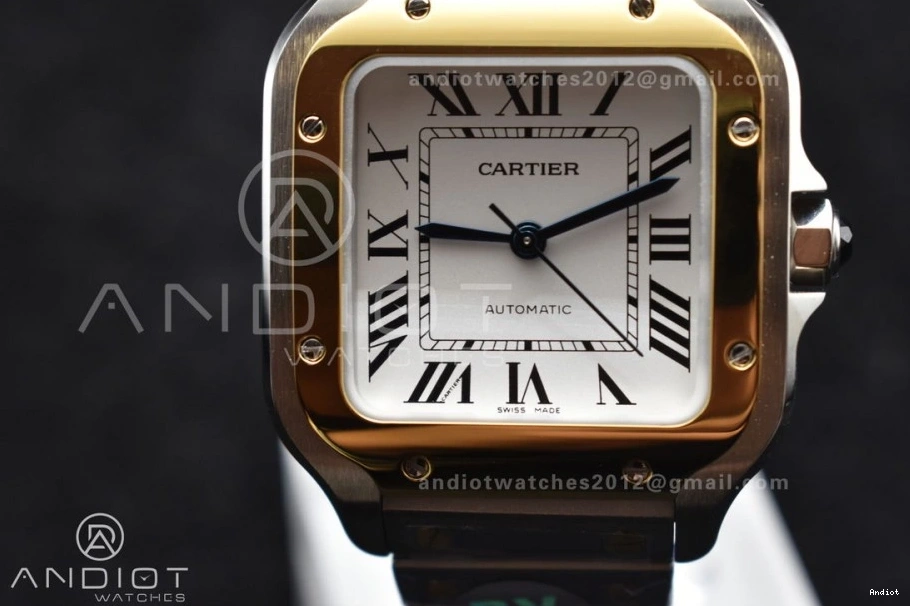 on YG SS SS White de Cartier Edition Dial 1096 MIYOTA SmartLinks BVF Bracelet YG Sporty V 1:1 9015 Santos Best 35mm 0705